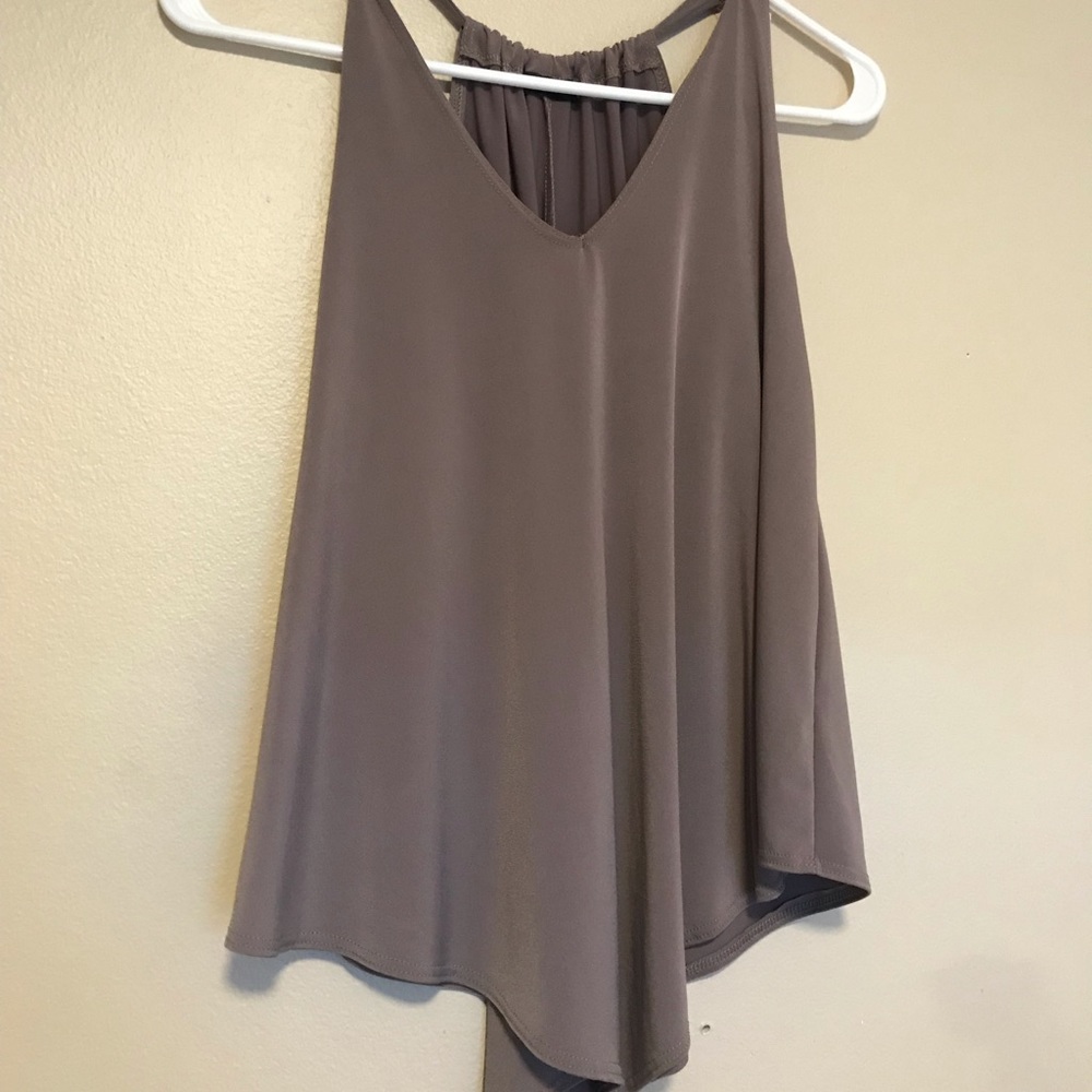 First Love Beige Sleeveless Blouse XS